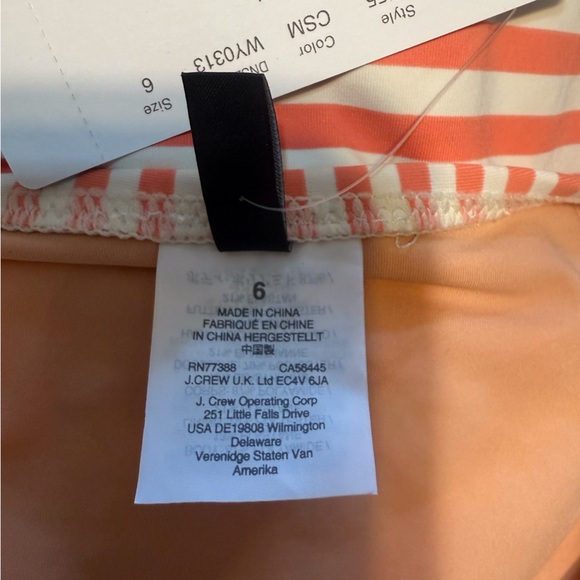 “J. CREW” Striped Ruffle Bathing Suit - Picture 16 of 16